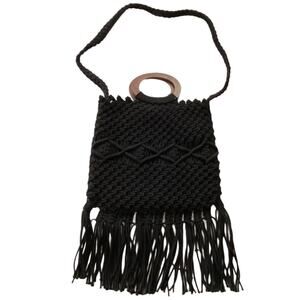Danielle Nicole fringe crossbody macrame boho bag